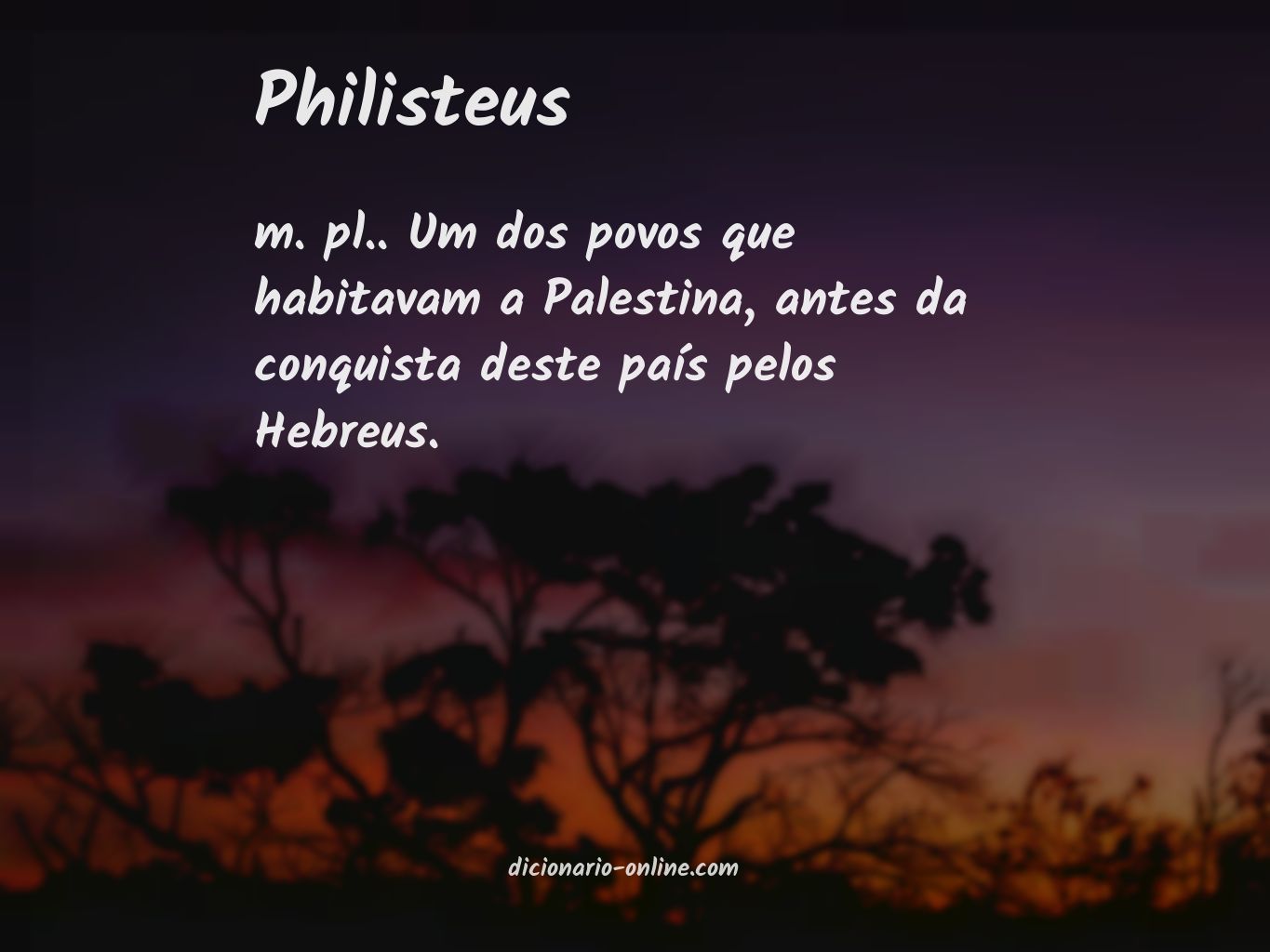 Significado de philisteus