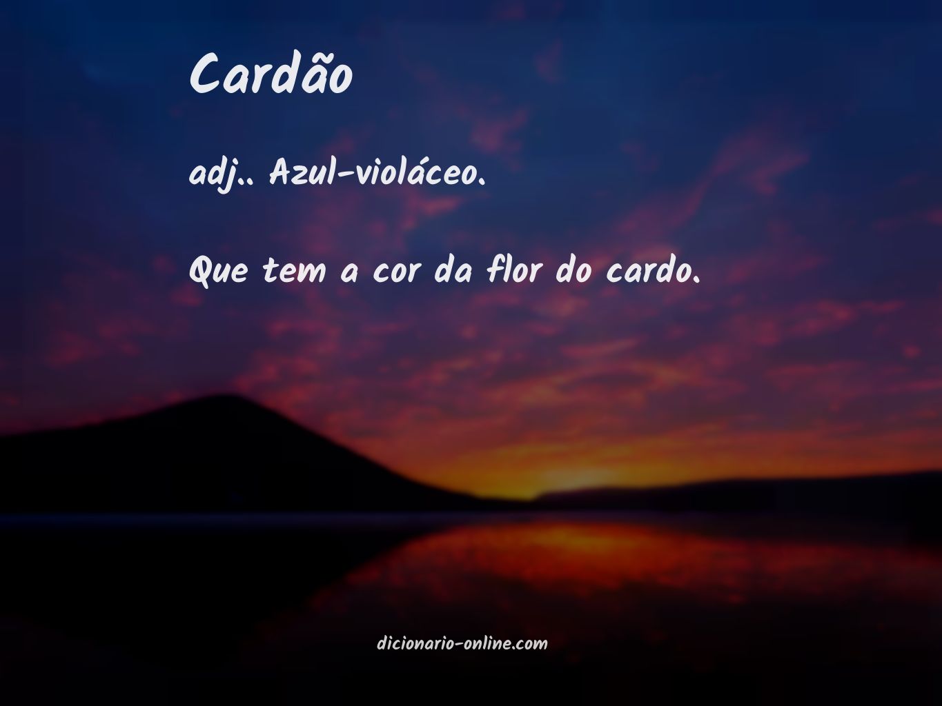 Significado de cardão