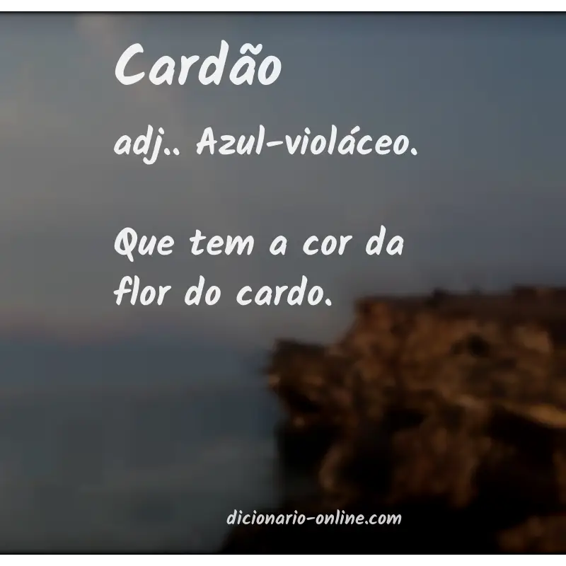 Significado de cardão