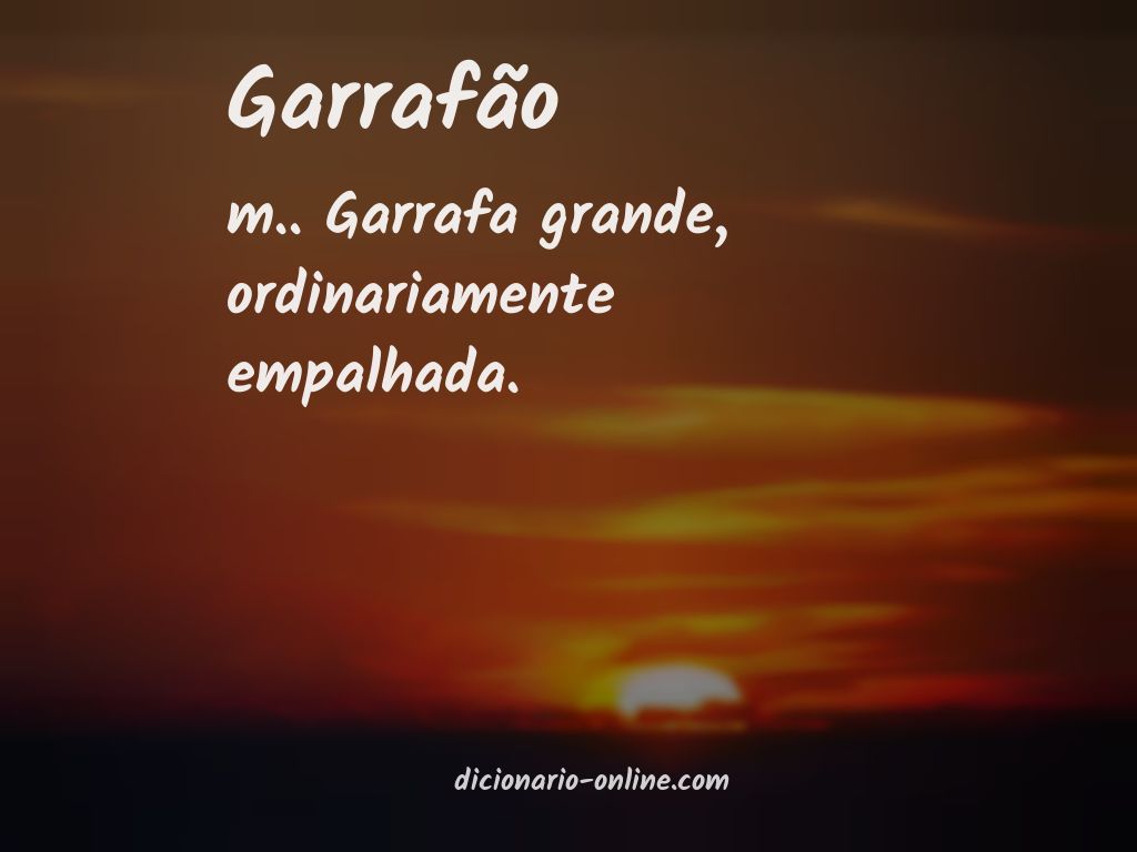 Significado de garrafão