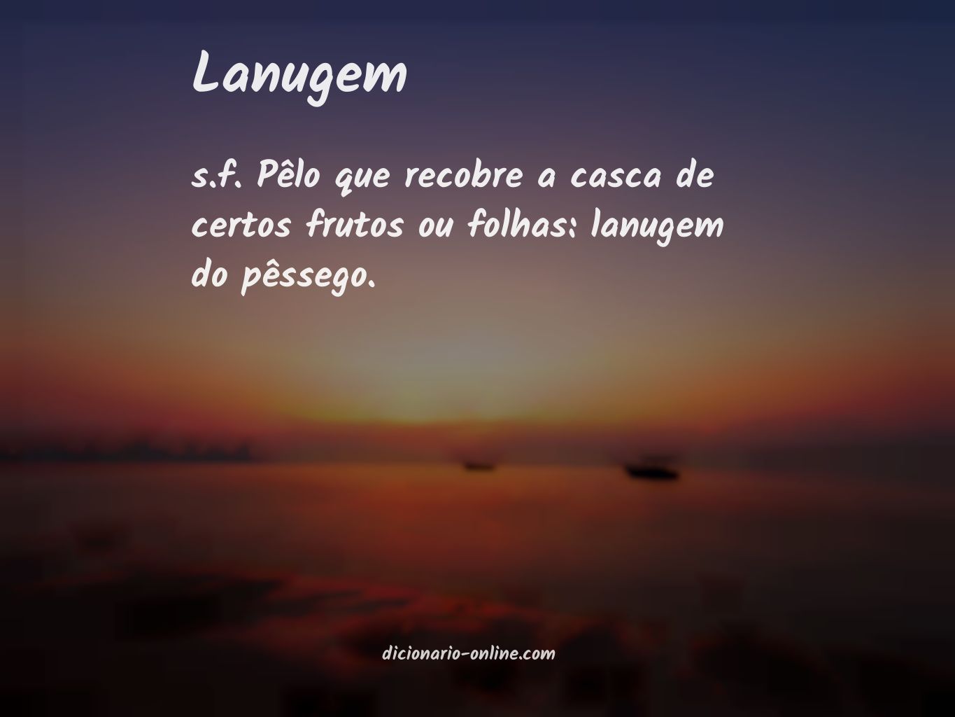 Significado de lanugem