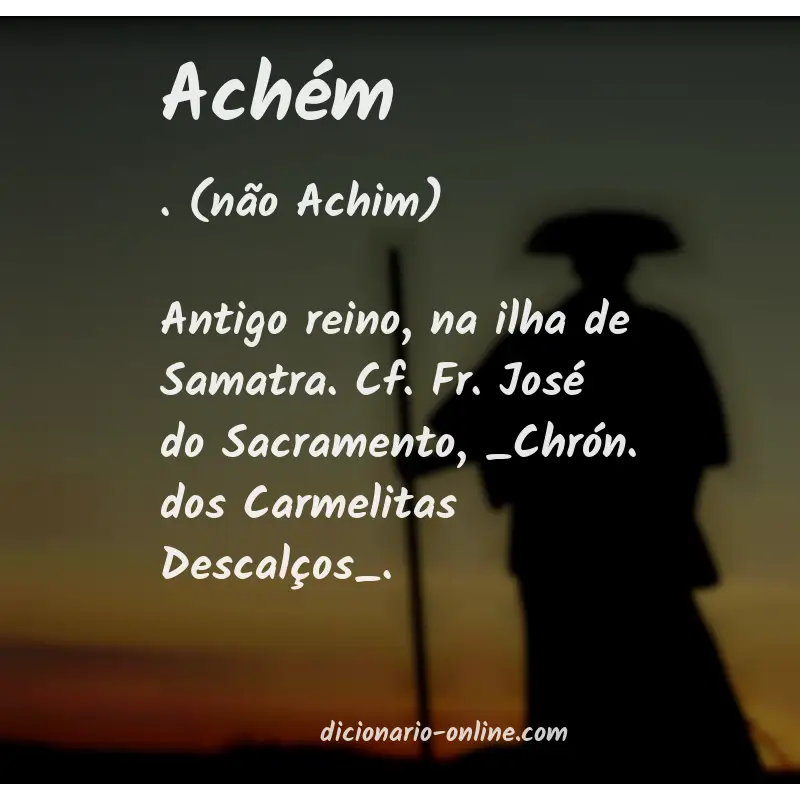 Significado de achém