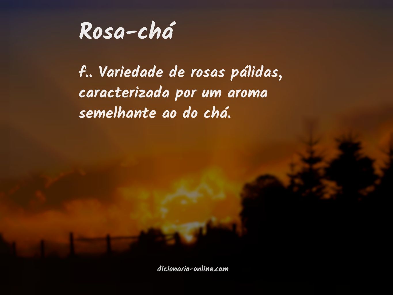 Significado de rosa-chá