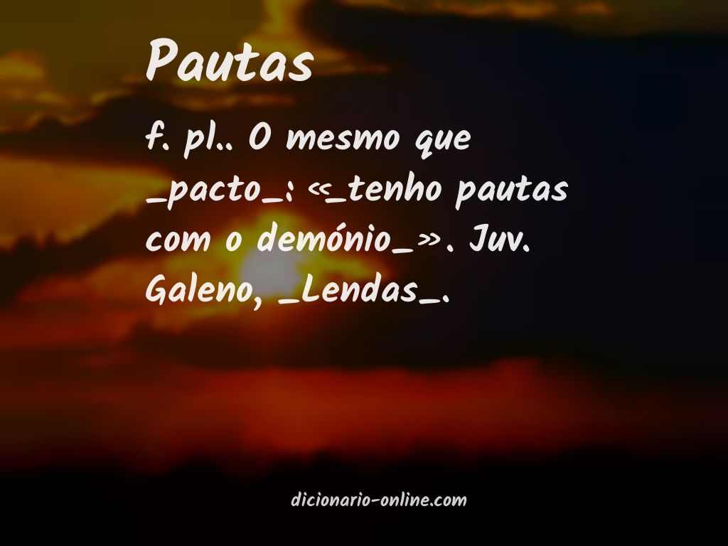 Significado de pautas