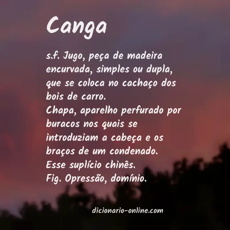Significado de canga