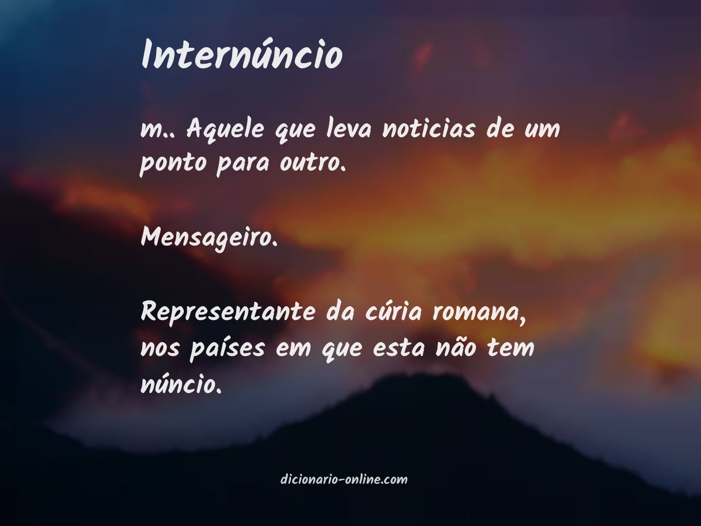 Significado de internúncio