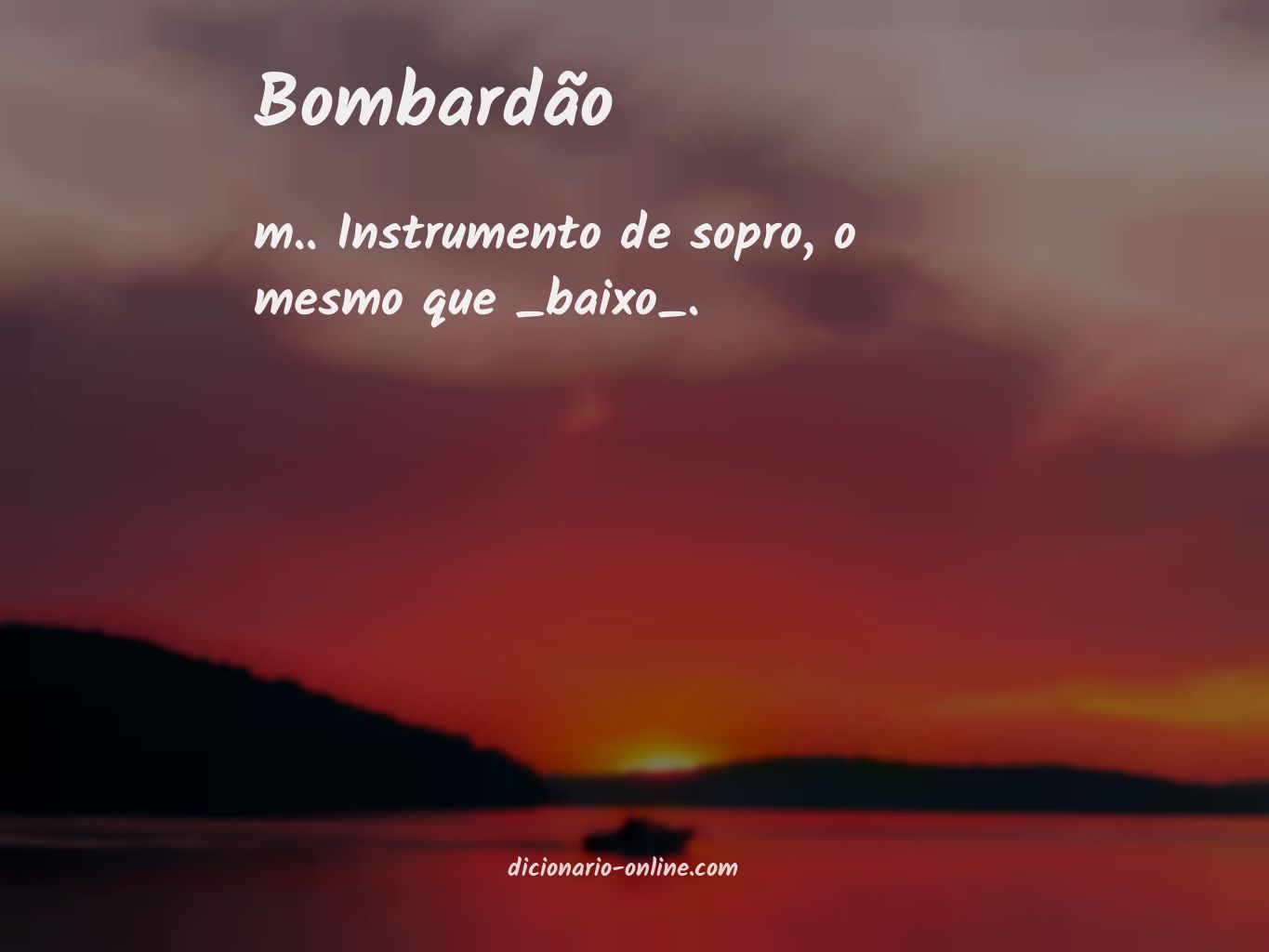 Significado de bombardão