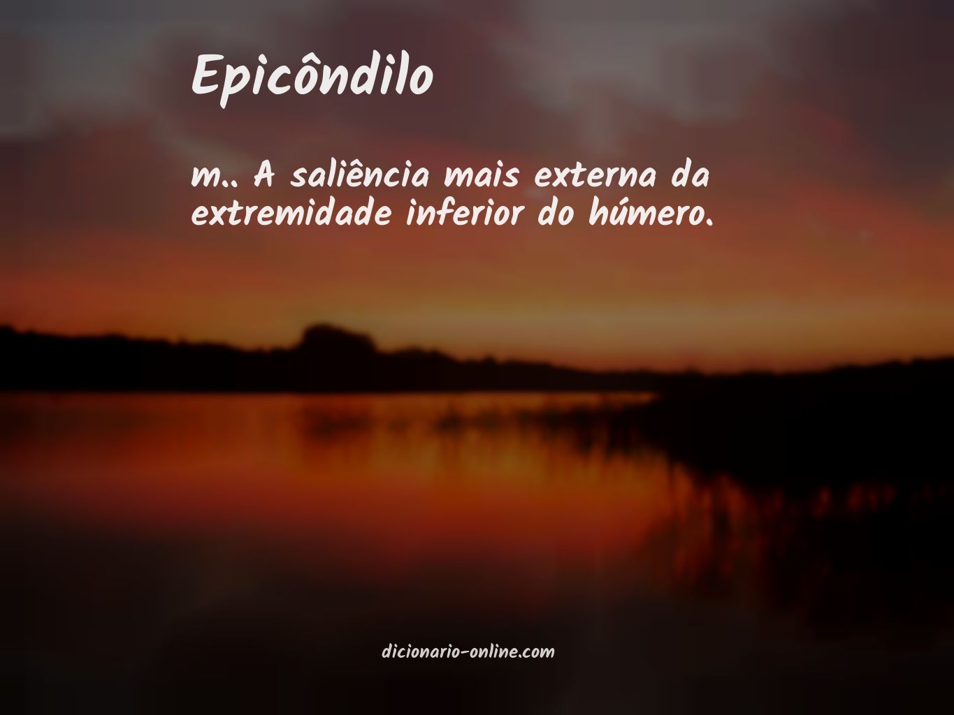 Significado de epicôndilo