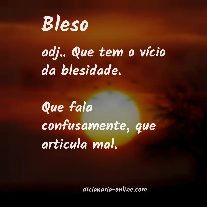 Significado de bleso