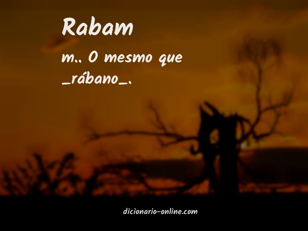 Significado de rabam