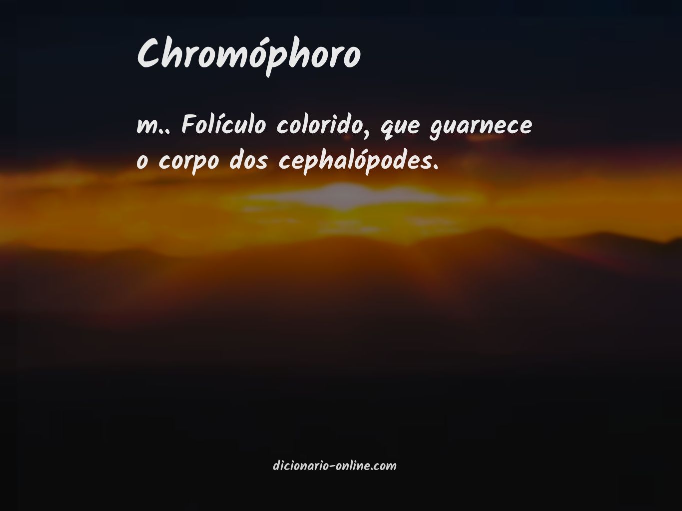 Significado de chromóphoro