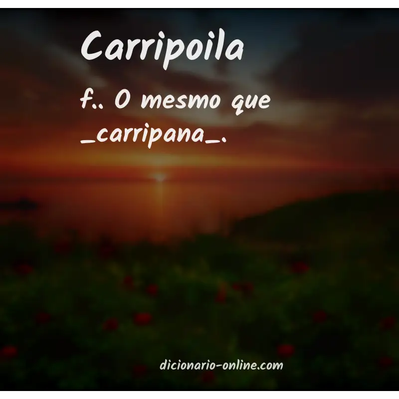 Significado de carripoila