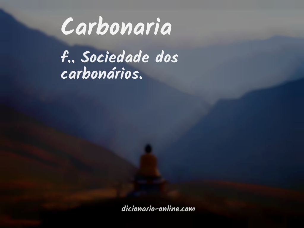 Significado de carbonaria