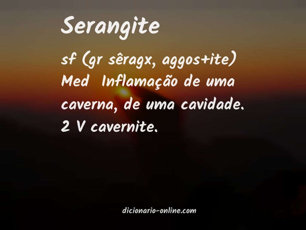 Significado de serangite