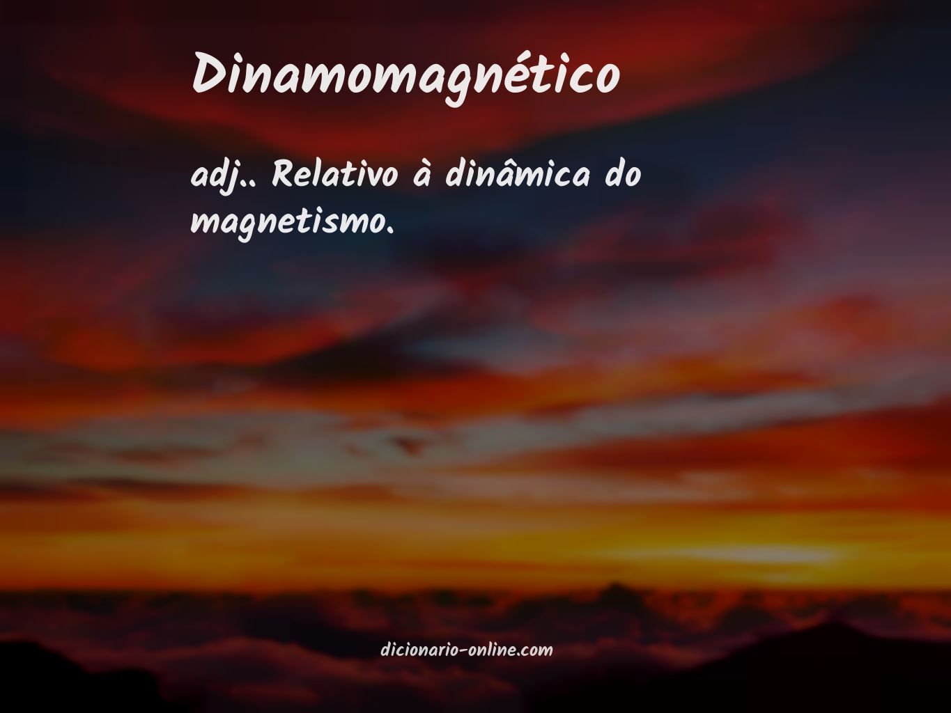 Significado de dinamomagnético