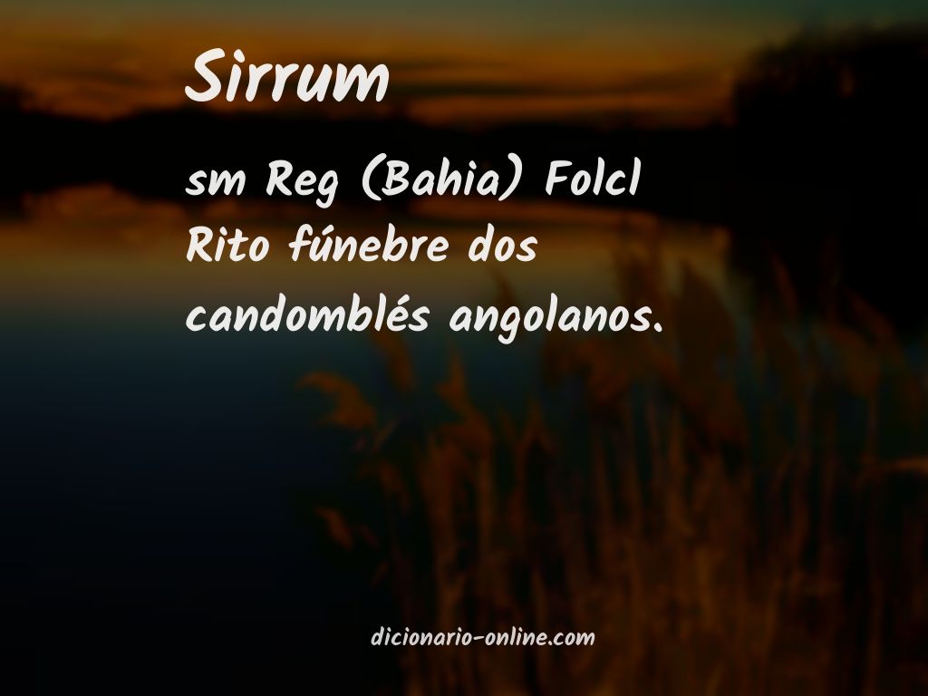 Significado de sirrum