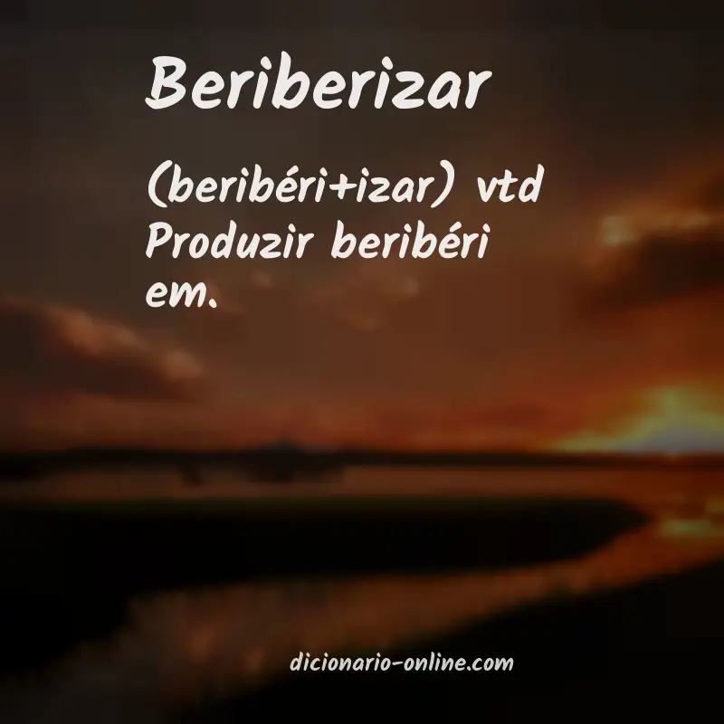 Significado de beriberizar
