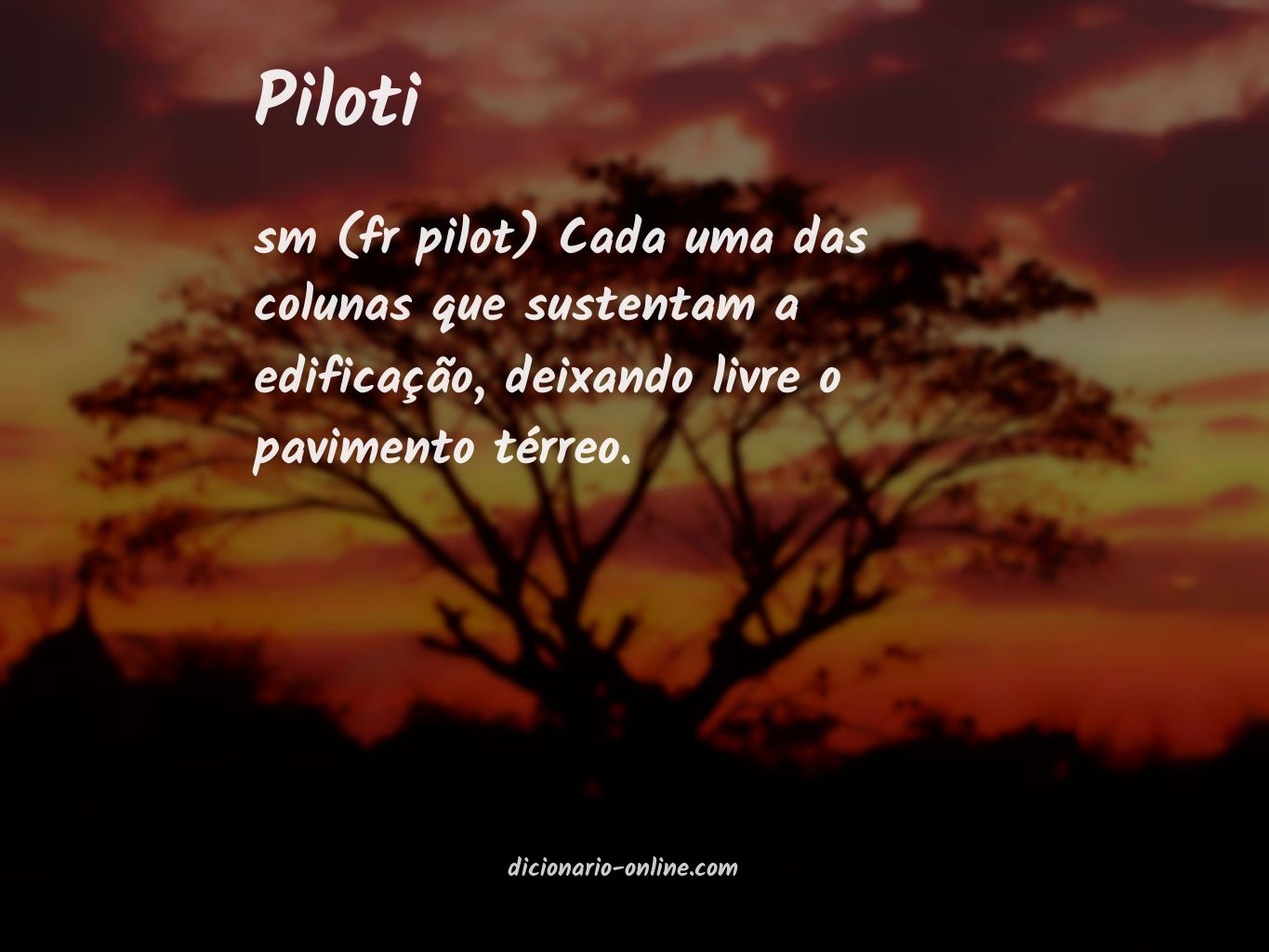 Significado de piloti