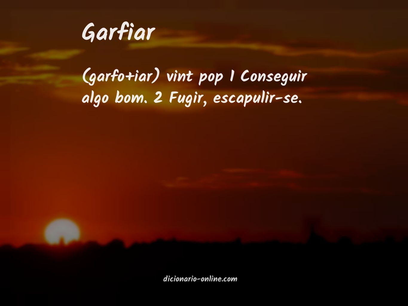 Significado de garfiar