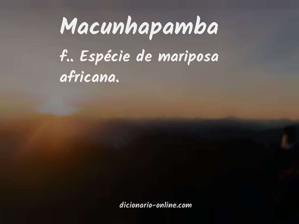 Significado de macunhapamba