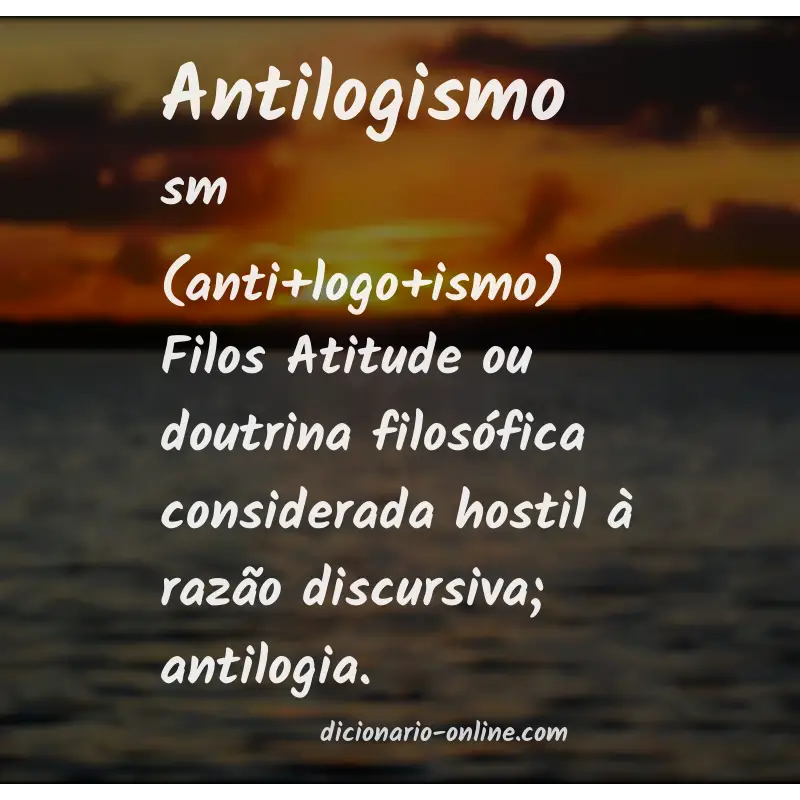 Significado de antilogismo