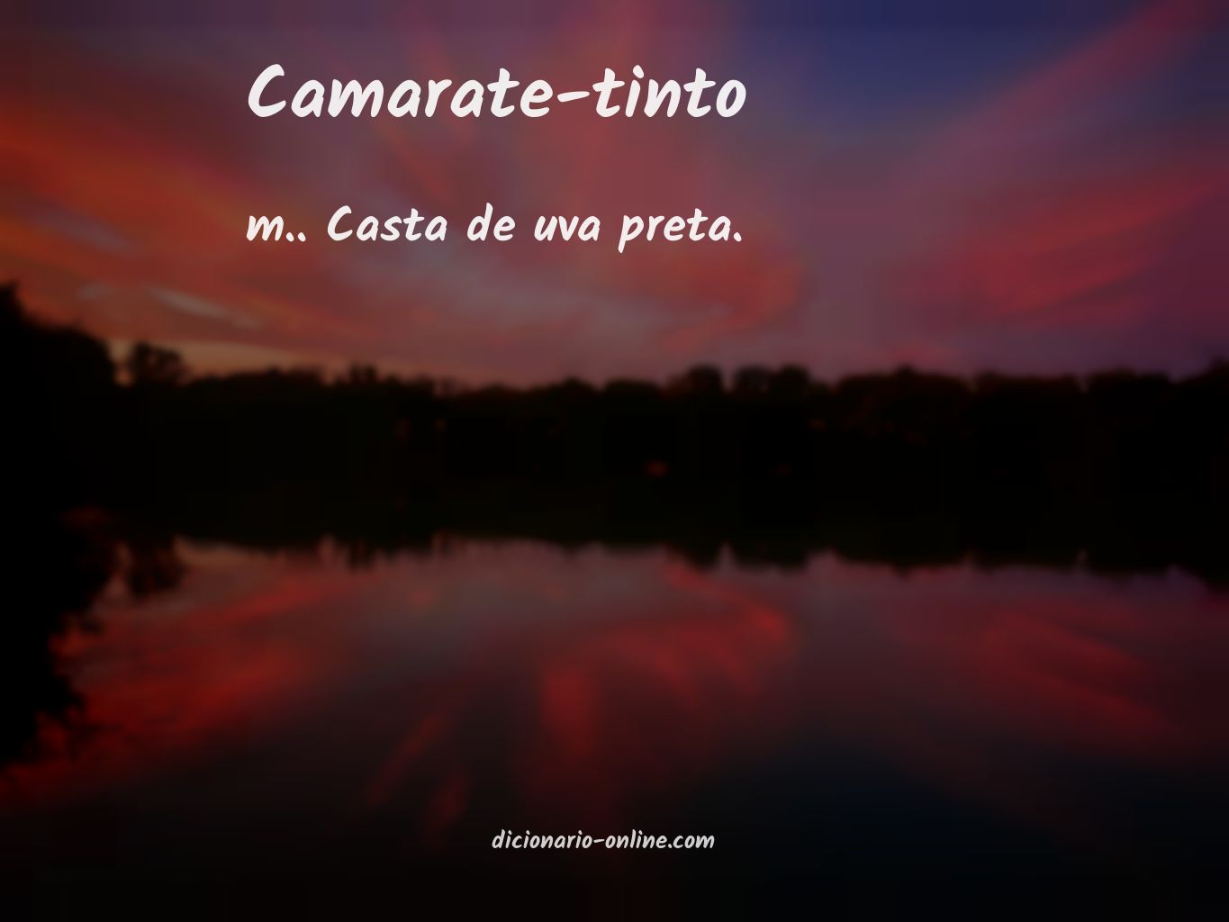 Significado de camarate-tinto