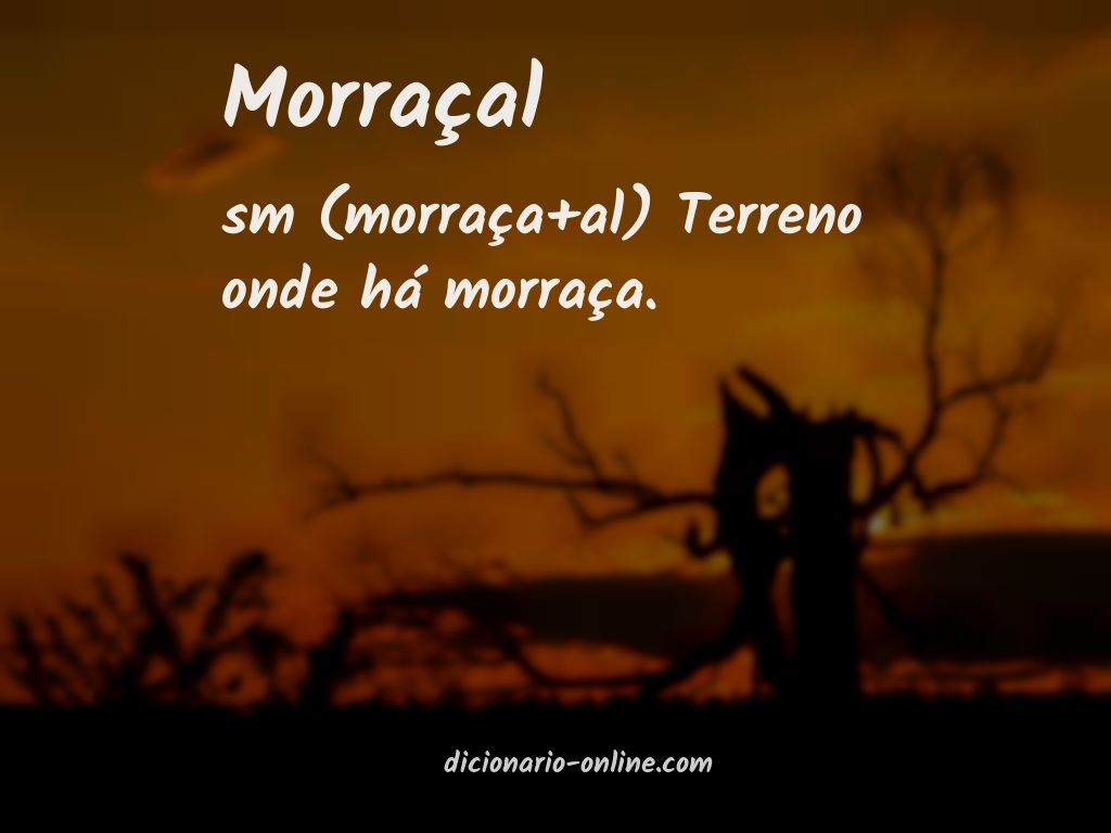 Significado de morraçal