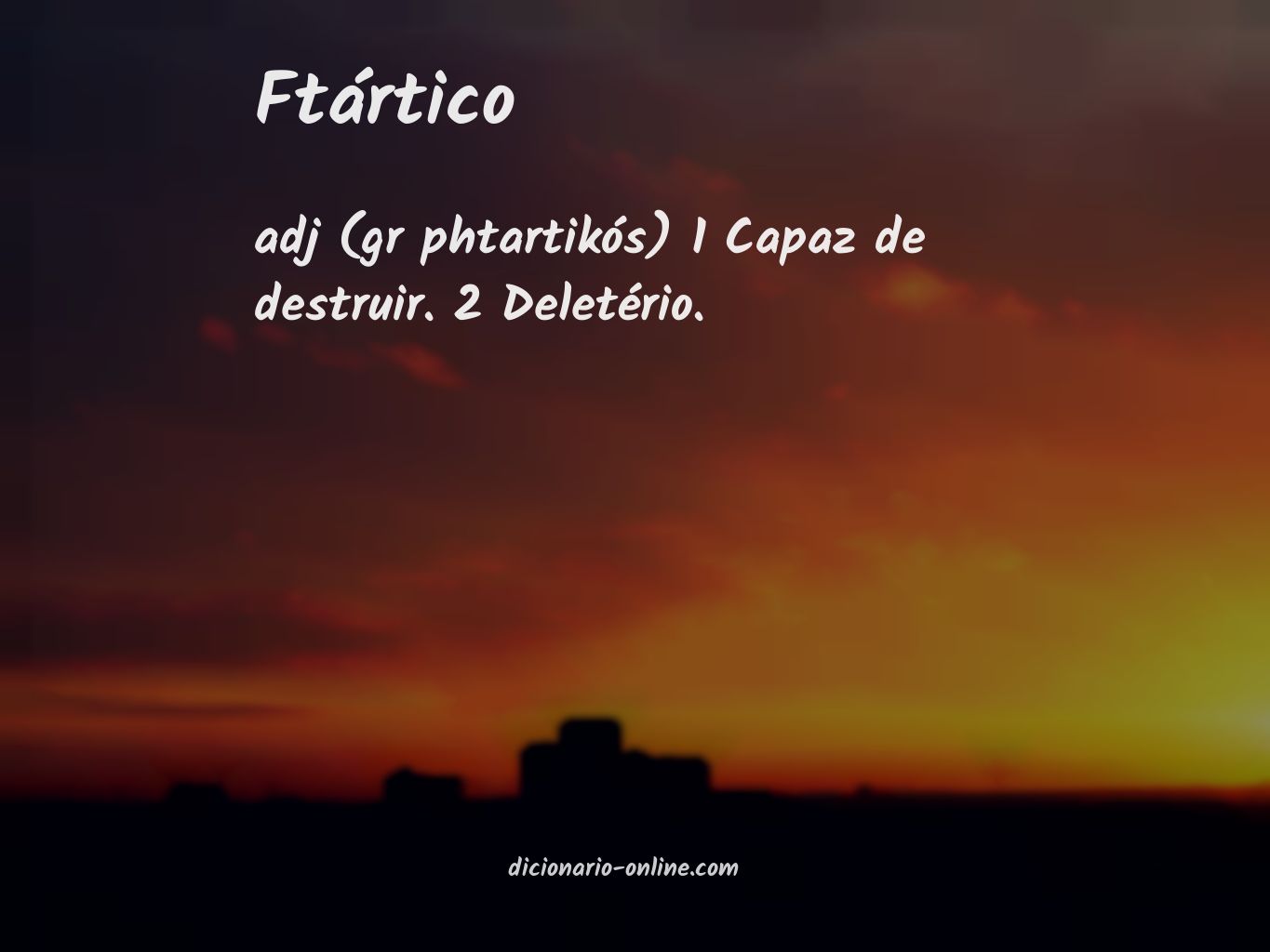 Significado de ftártico