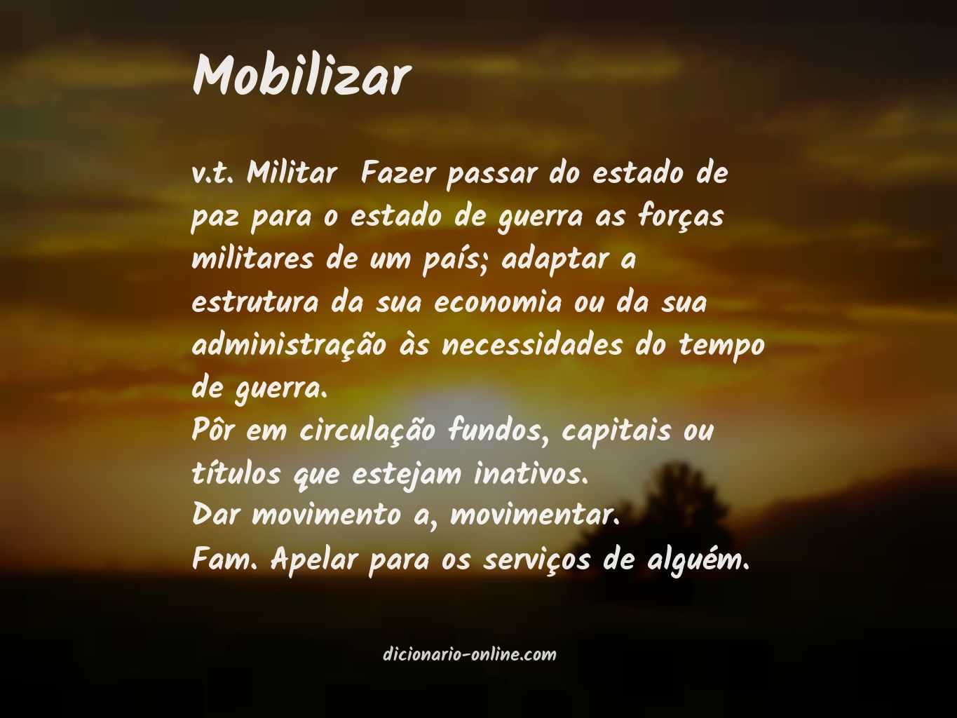 Significado de mobilizar