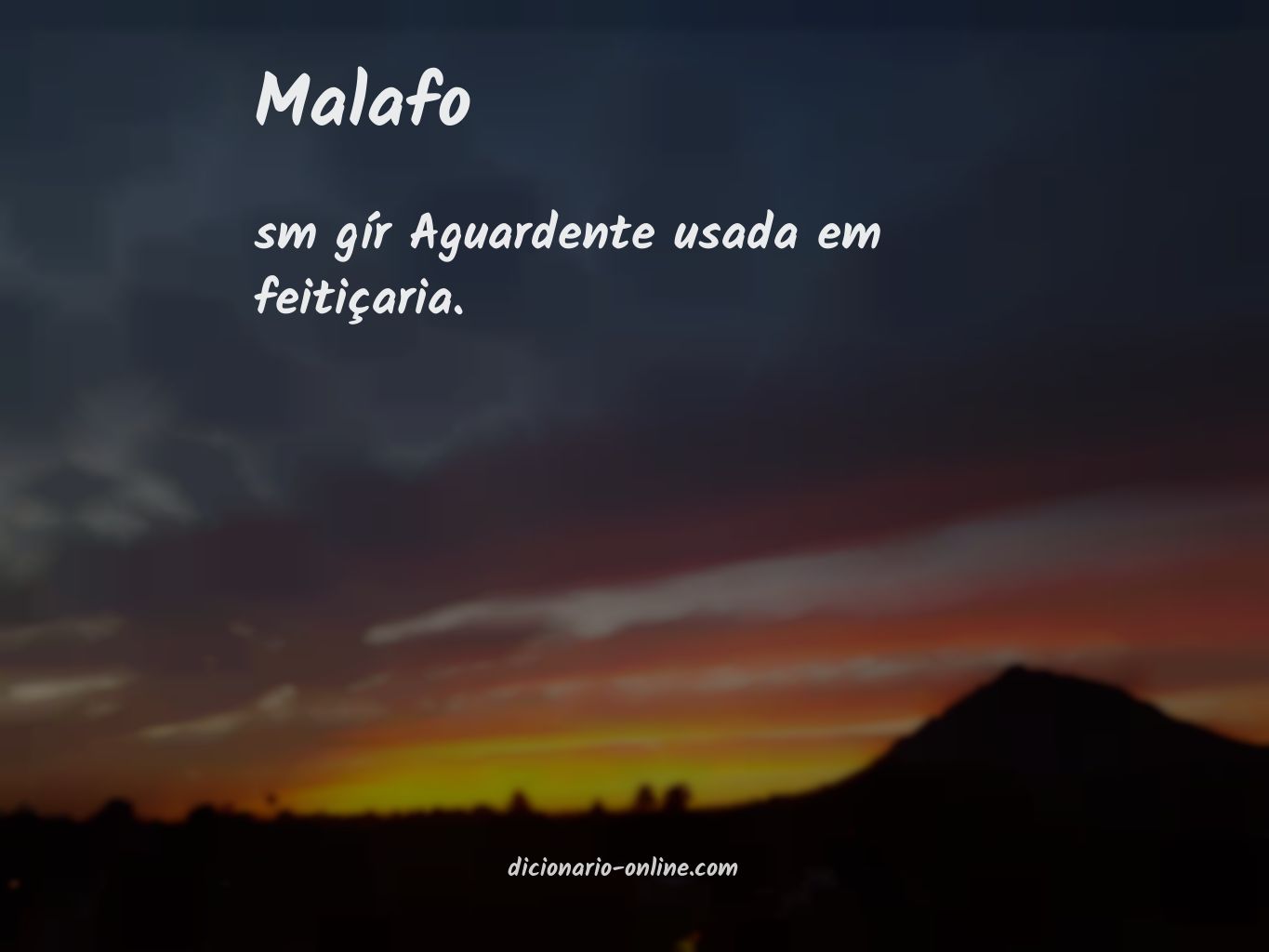 Significado de malafo