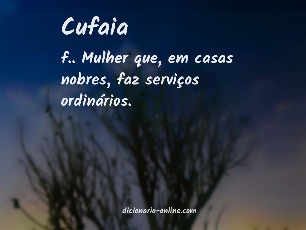 Significado de cufaia