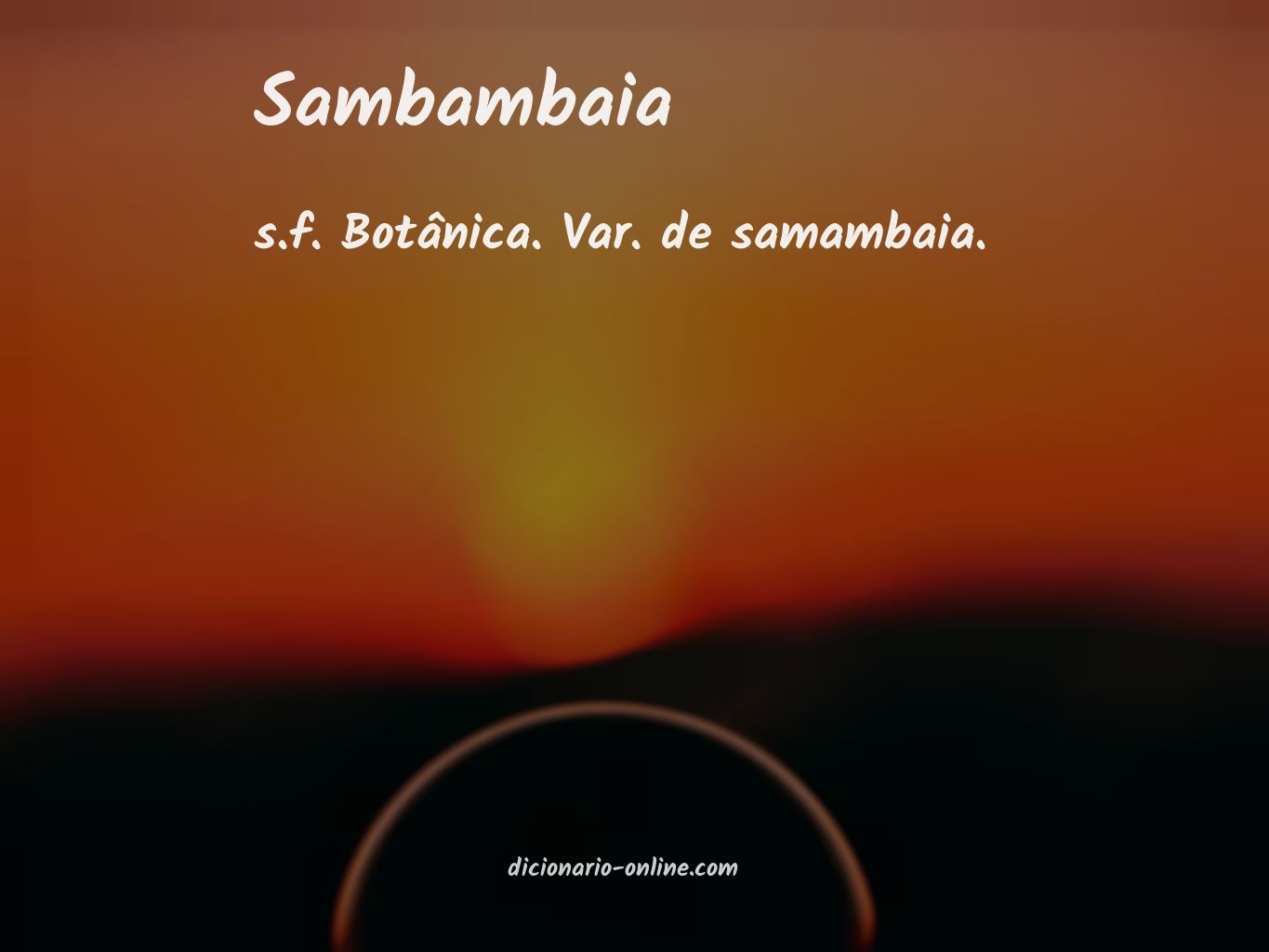 Significado de sambambaia