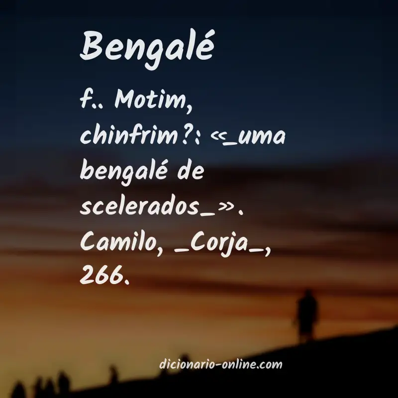 Significado de bengalé