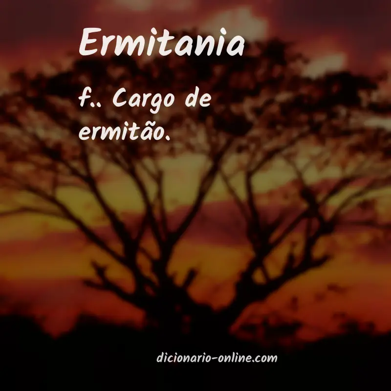 Significado de ermitania
