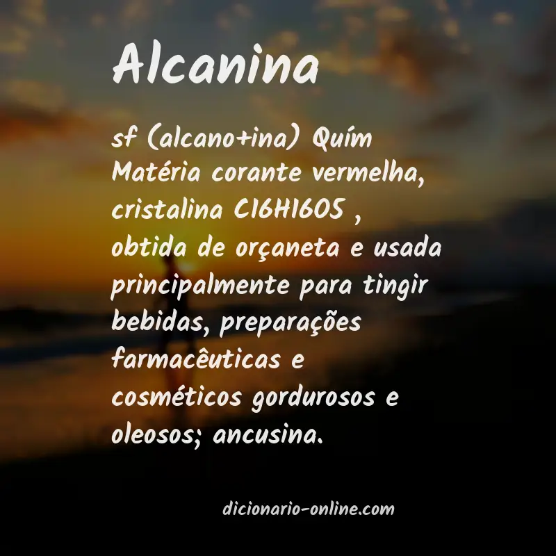Significado de alcanina
