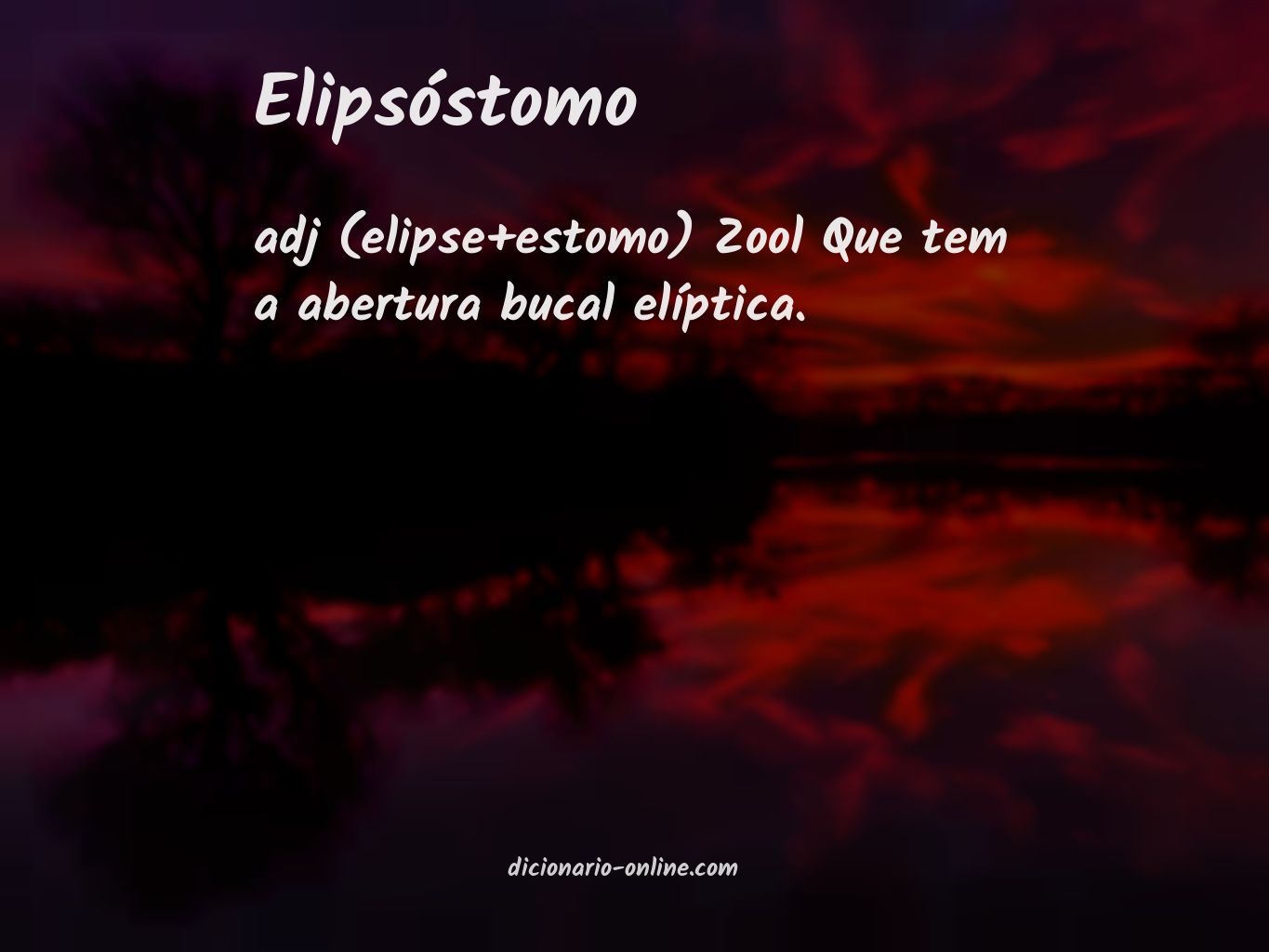 Significado de elipsóstomo
