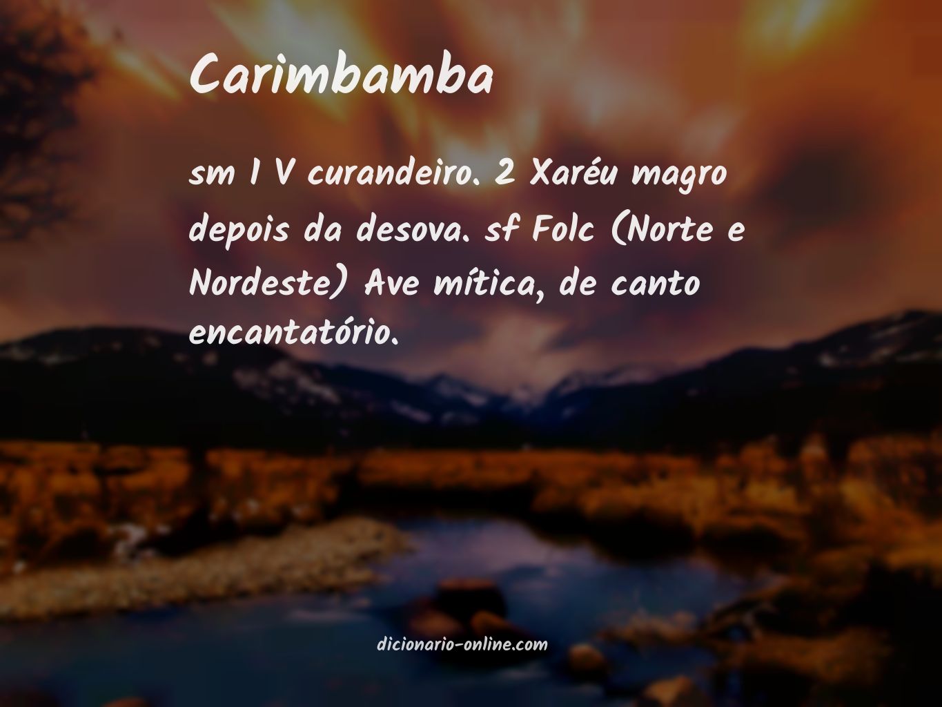 Significado de carimbamba