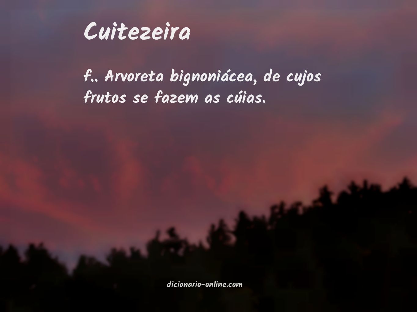 Significado de cuitezeira