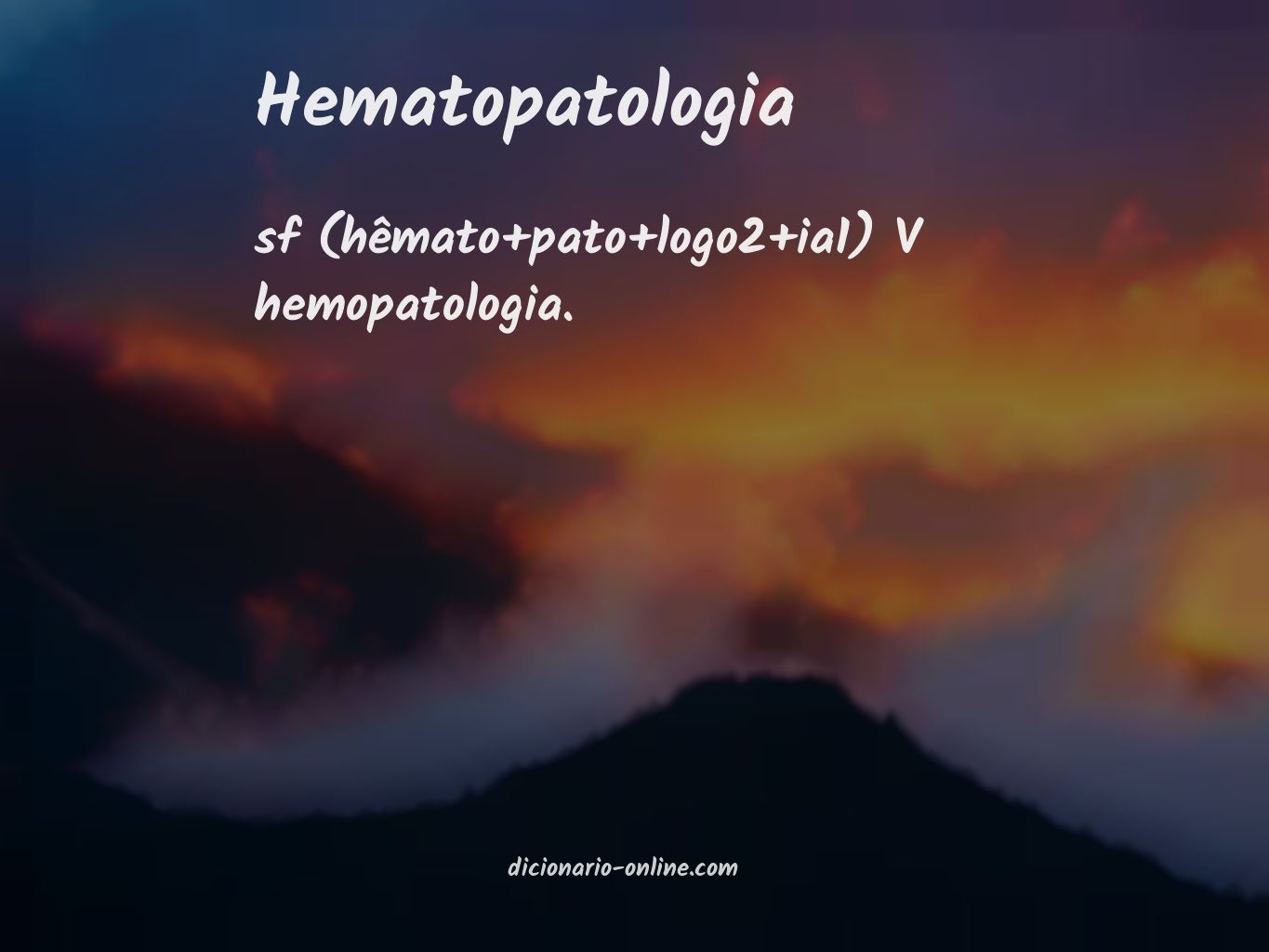 Significado de hematopatologia