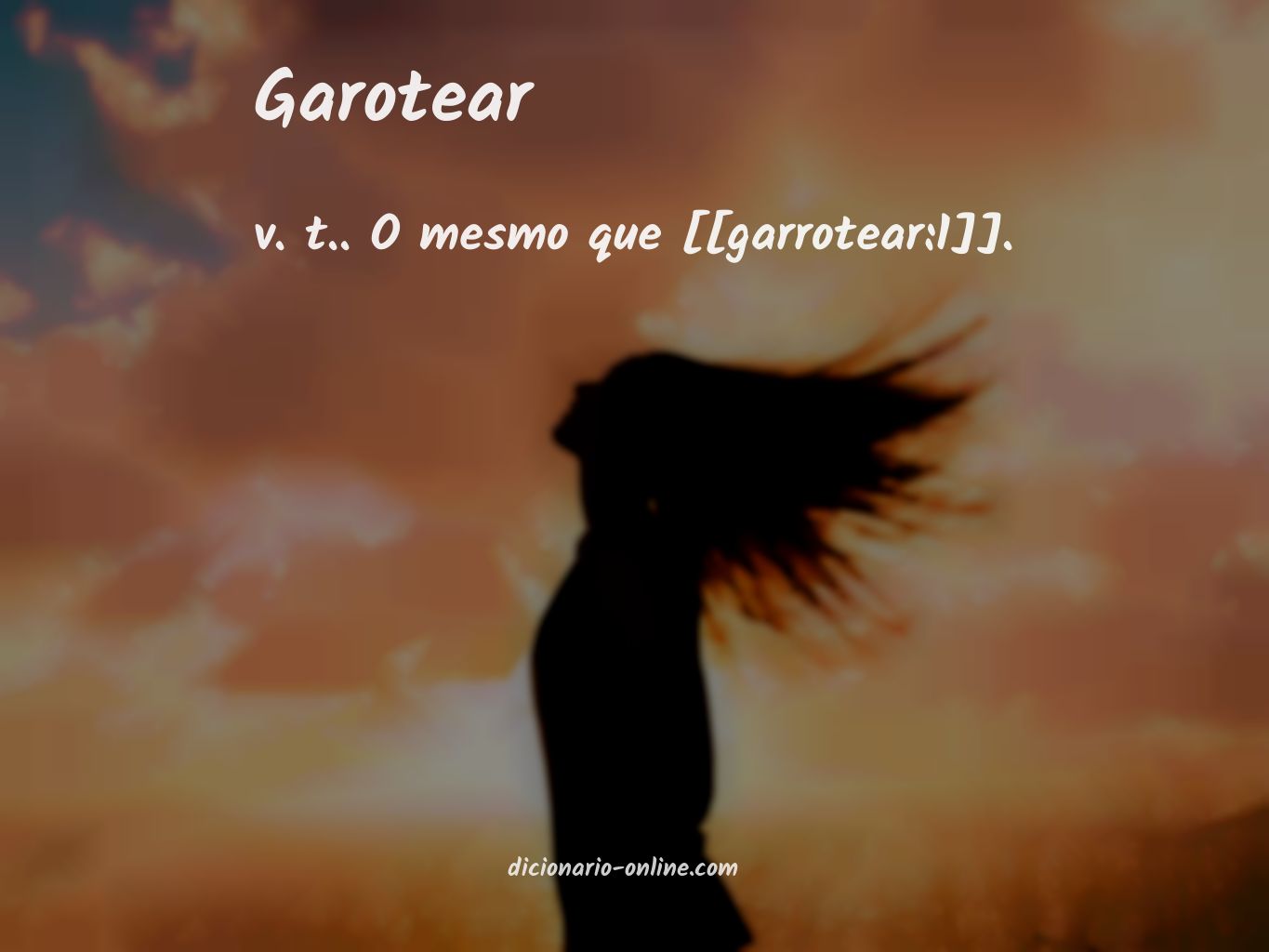 Significado de garotear