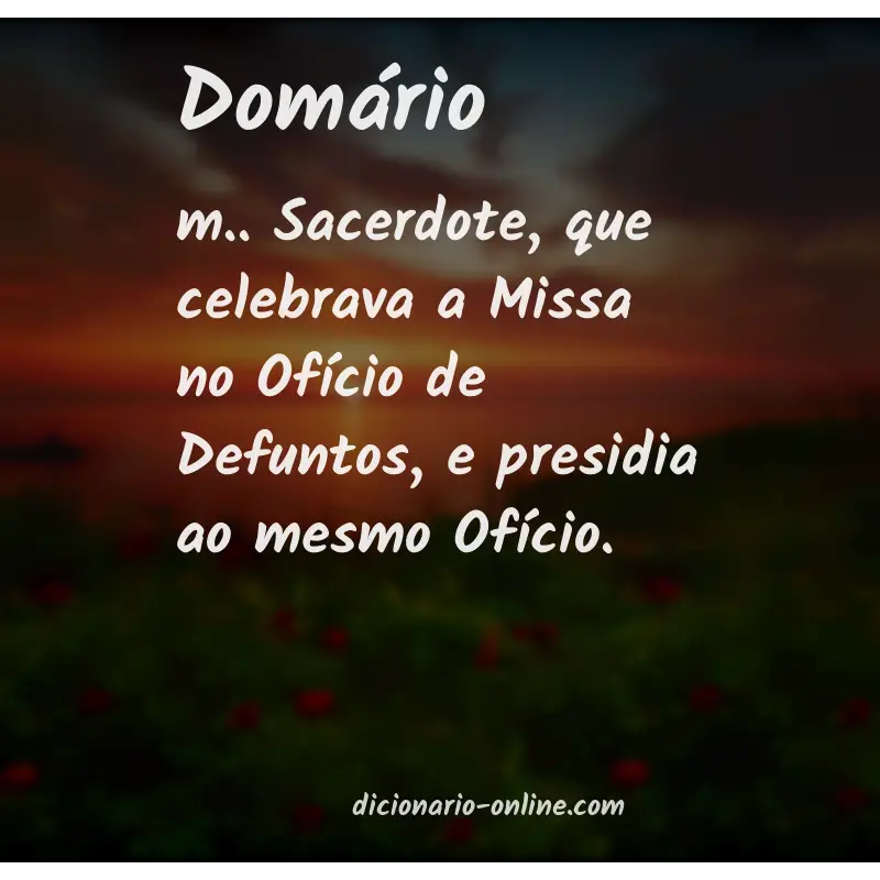 Significado de domário