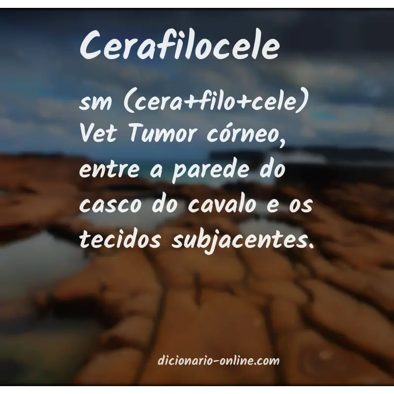 Significado de cerafilocele