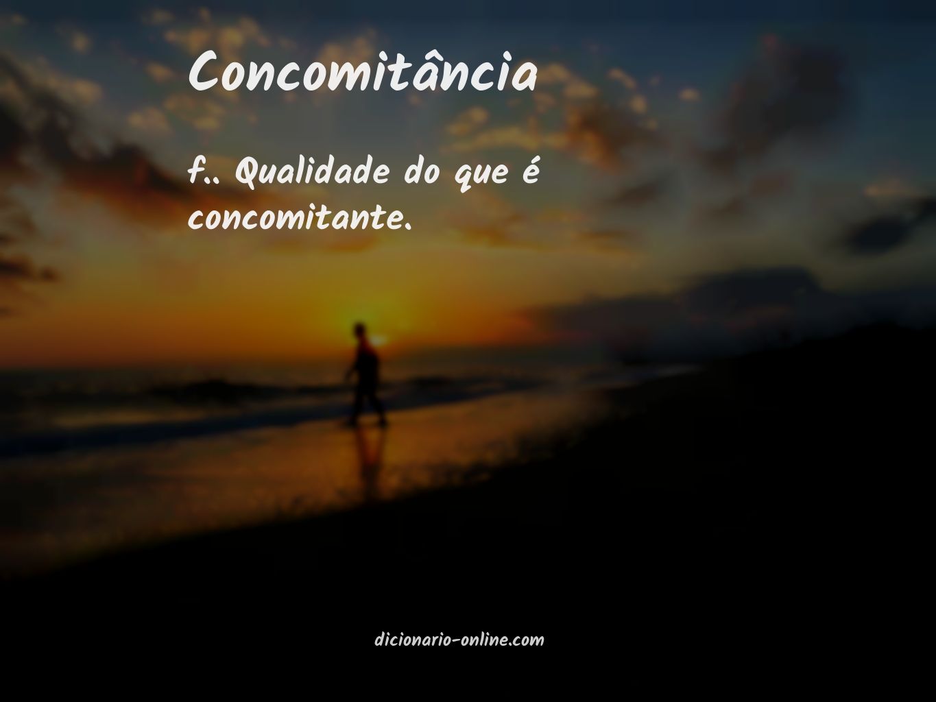 Significado de concomitância