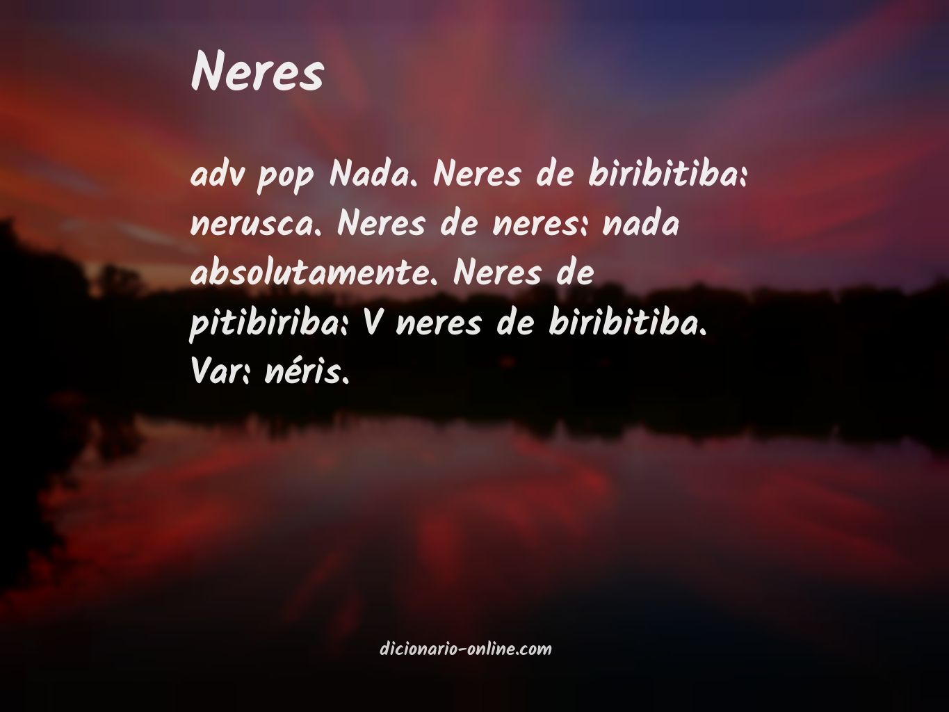 Significado de neres