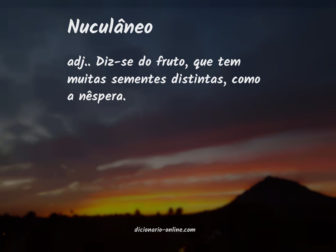 Significado de nuculâneo