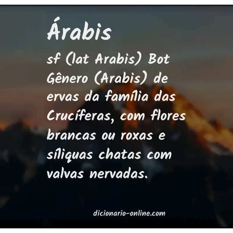 Significado de árabis