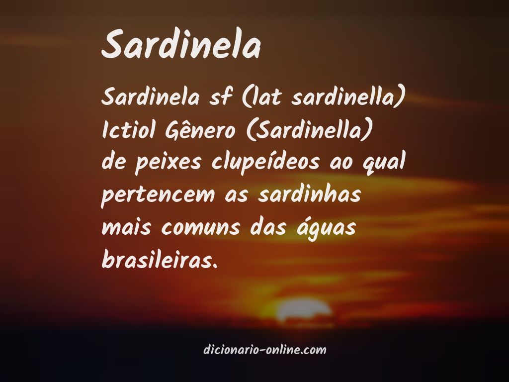 Significado de sardinela