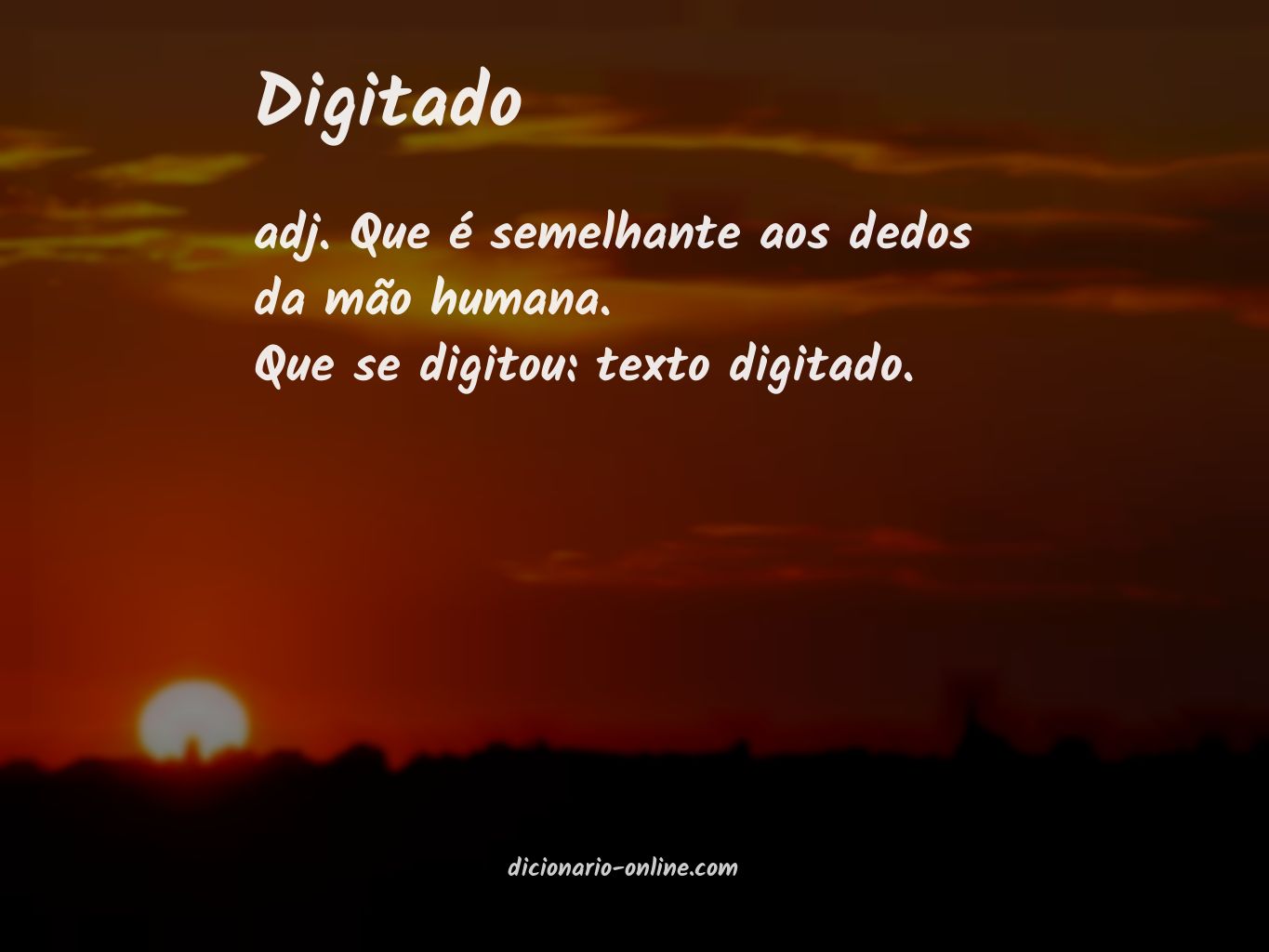 Significado de digitado