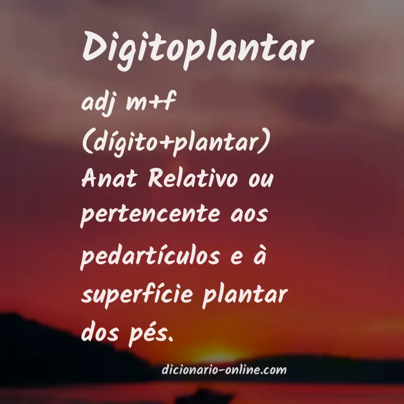 Significado de digitoplantar