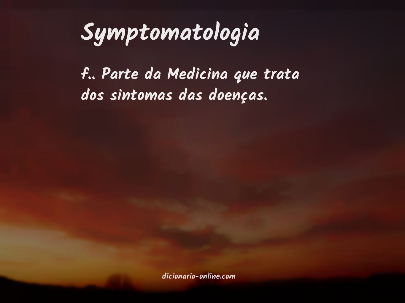Significado de symptomatologia